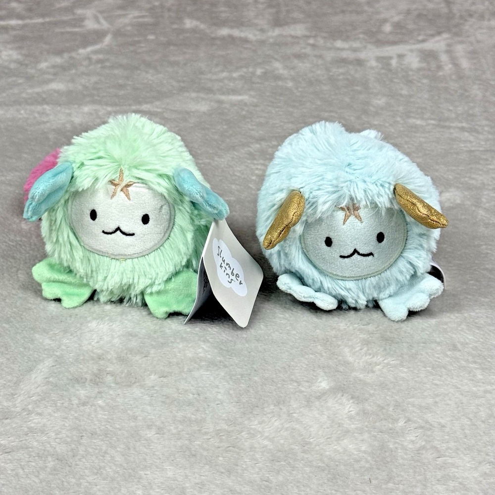 Slumberkins Floof Mini Plush Kids Multicolor Gold Star Fantasy Toy Lot of 2 NWT